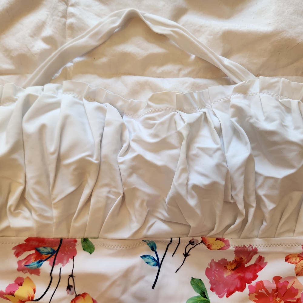 Floral Ruffle Swimsuit - Picture 3 of 8